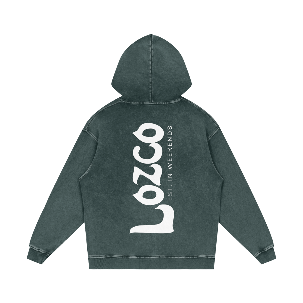 Snow Washed Oversized Cotton Hoodie