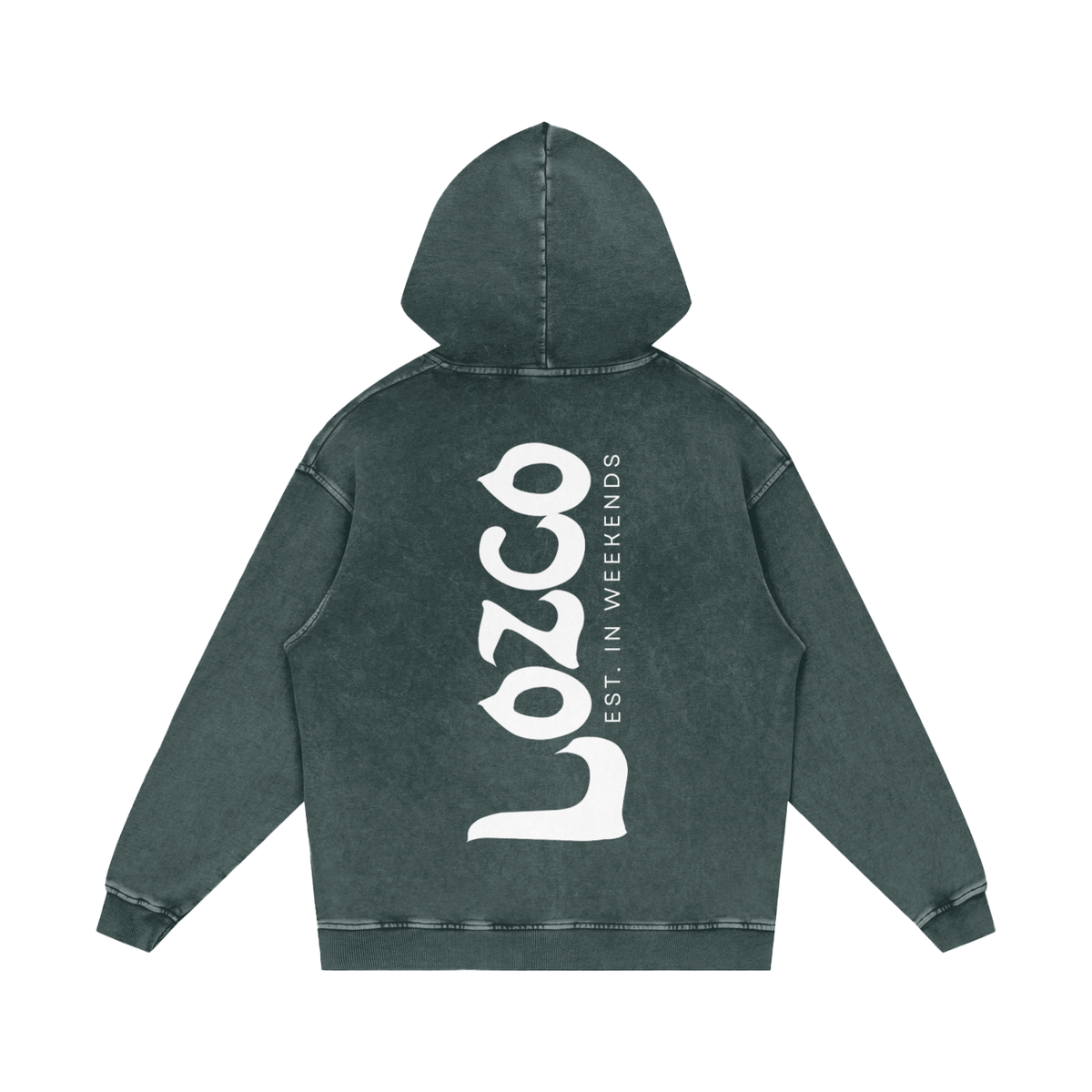 Snow Washed Oversized Cotton Hoodie