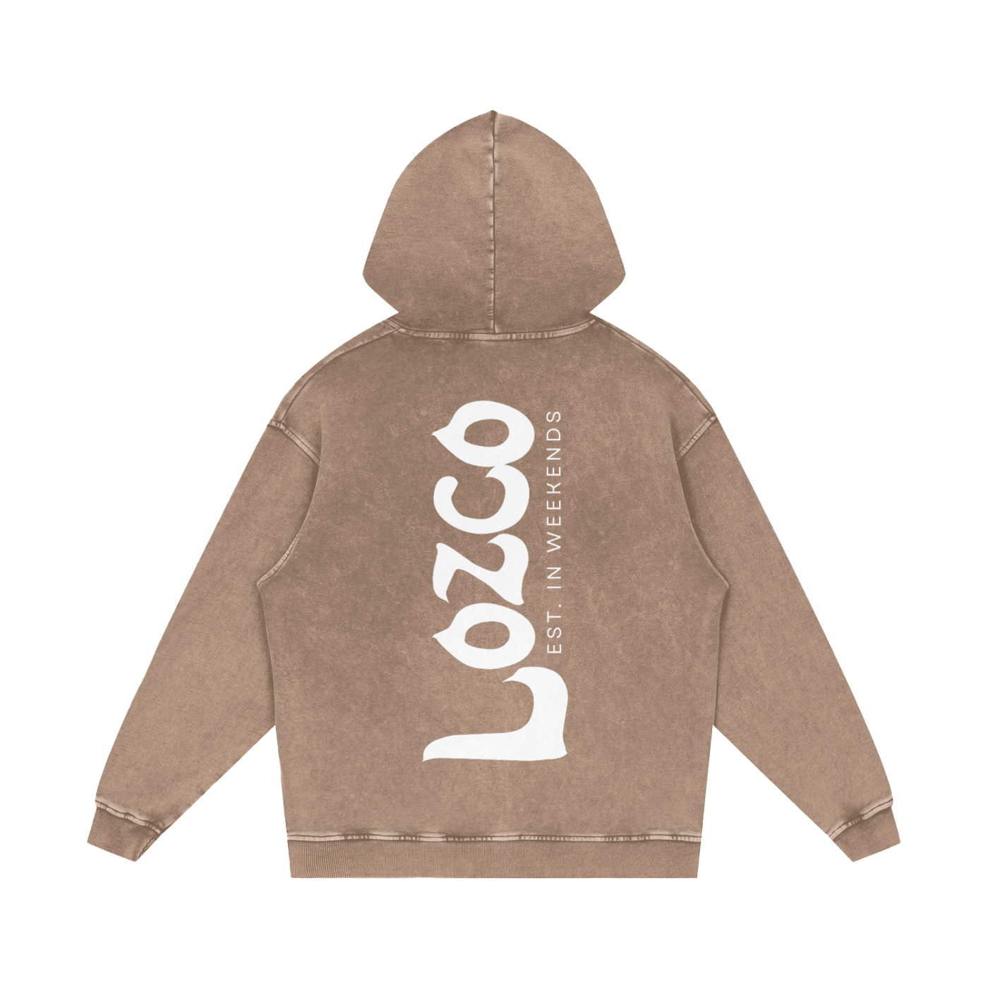Snow Washed Oversized Cotton Hoodie