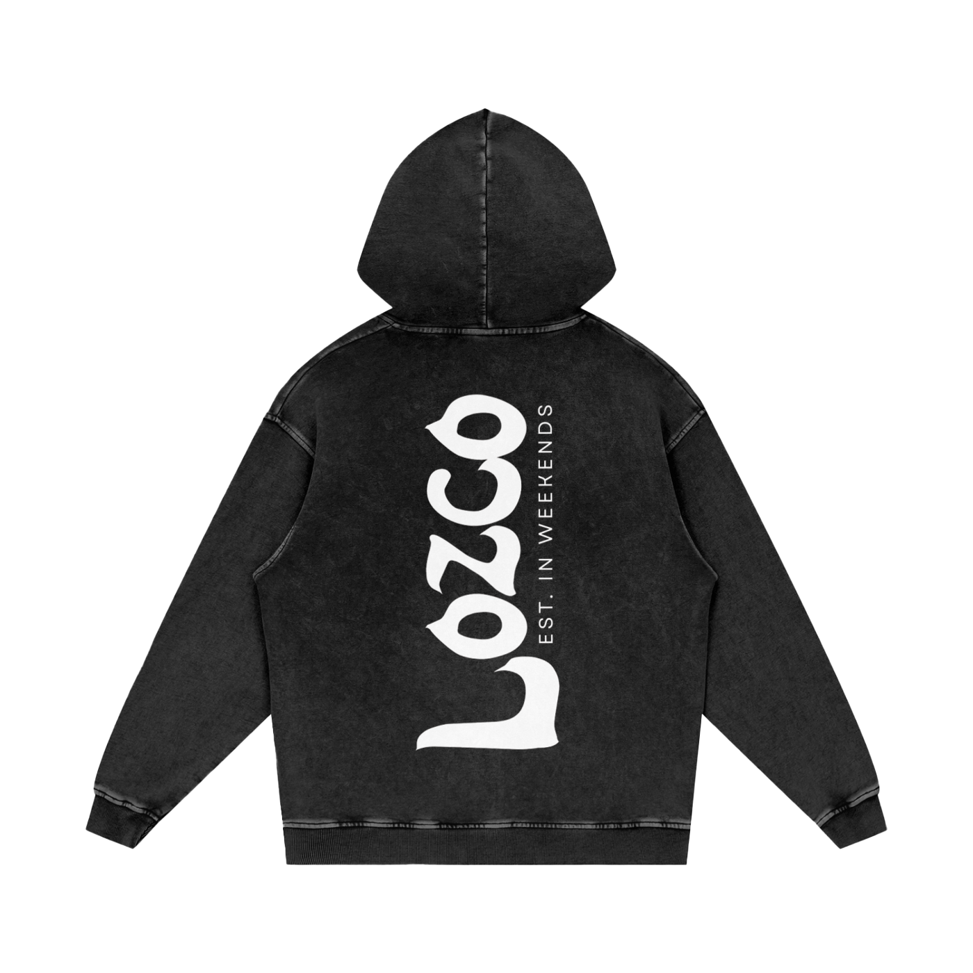 Snow Washed Oversized Cotton Hoodie